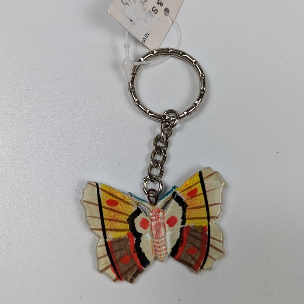 Land & Sea Colorful Butterfly Keychain